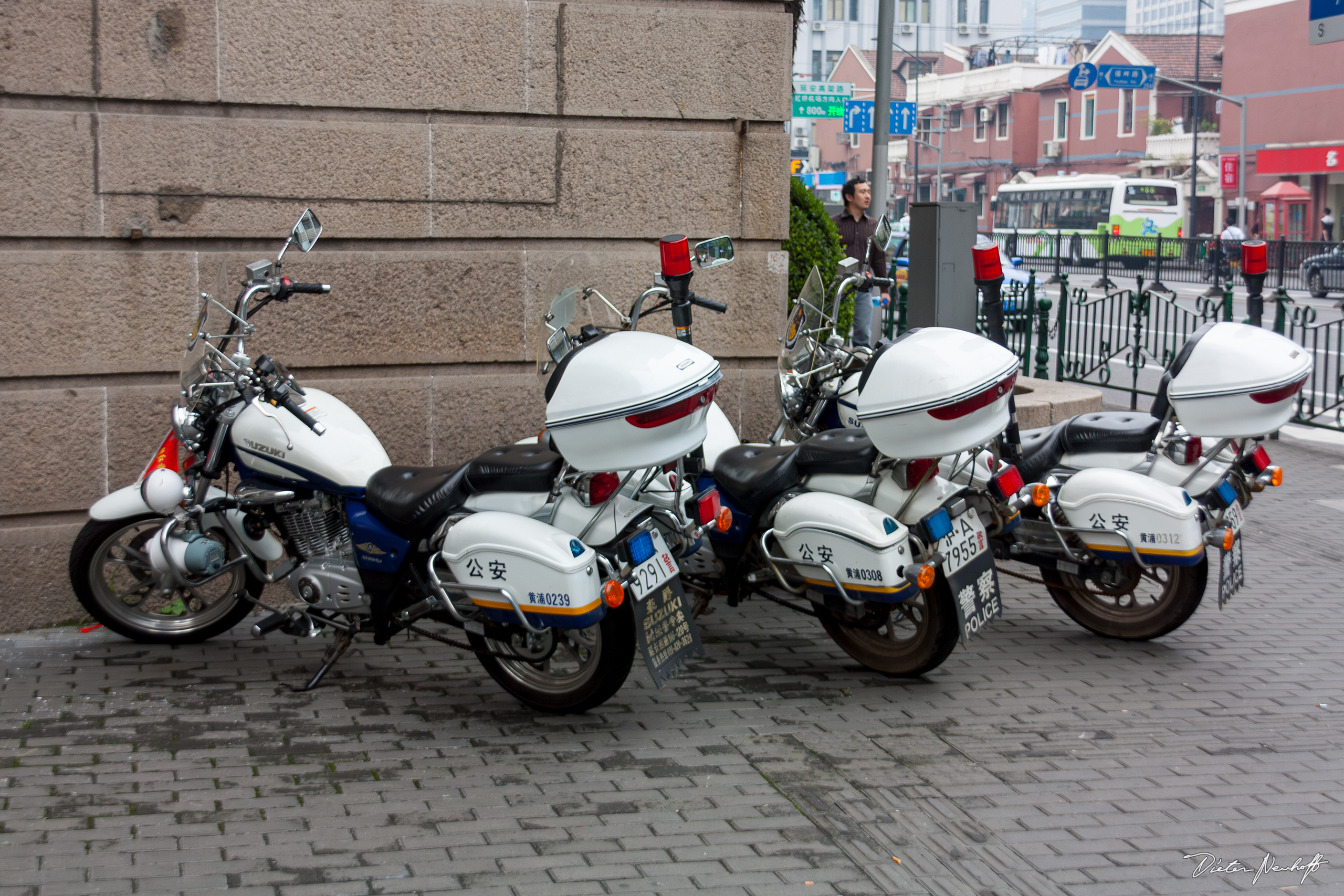 Shanghai - Polizei Motorräder