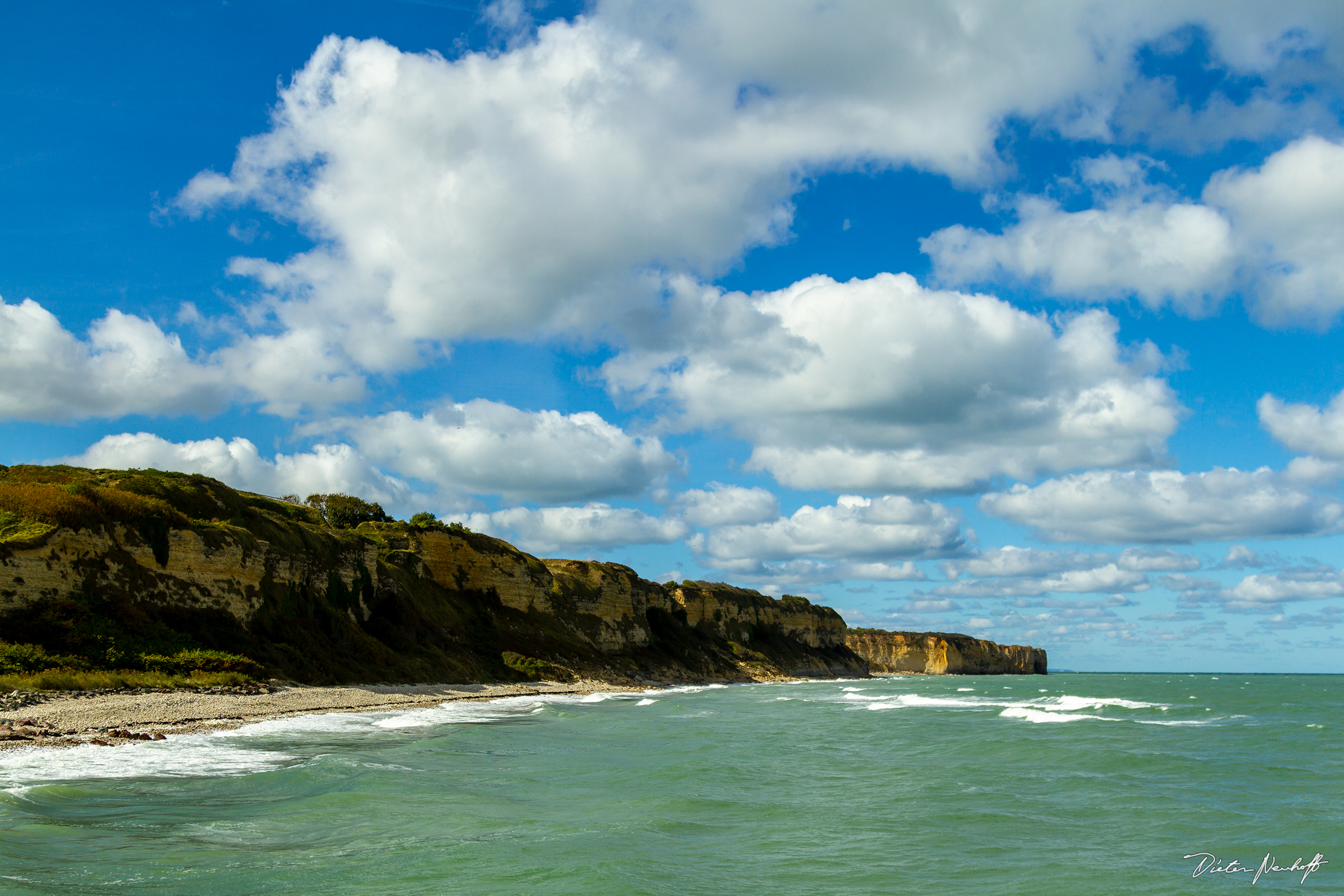 Normandie - Steile Felsküste (Omaha Beach)